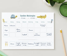 Laden Sie das Bild in den Galerie-Viewer, Familien-Wochenplan A4 PDF | Tiere